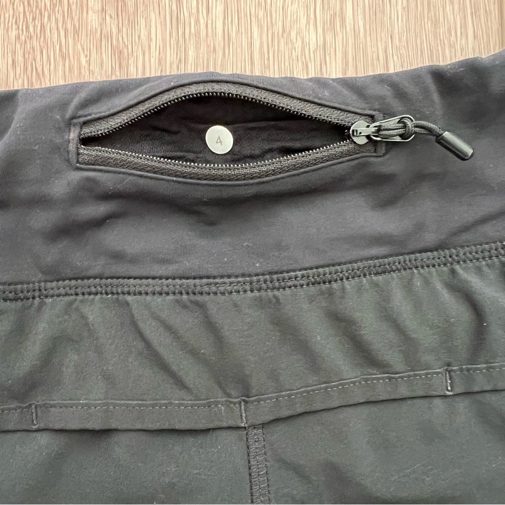 Lululemon Speed Short 4-way Stretch
SIZE 4 Solid Black w/ Lining - Picture 5 of 7